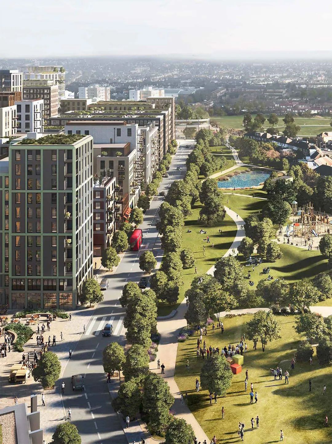 伦敦·布伦特十字城 Brent Cross Town 外立面