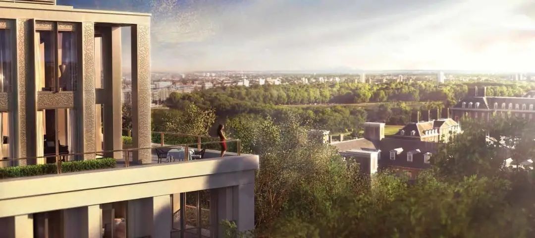 伦敦·切尔西将军官 Chelsea Barracks 外立面