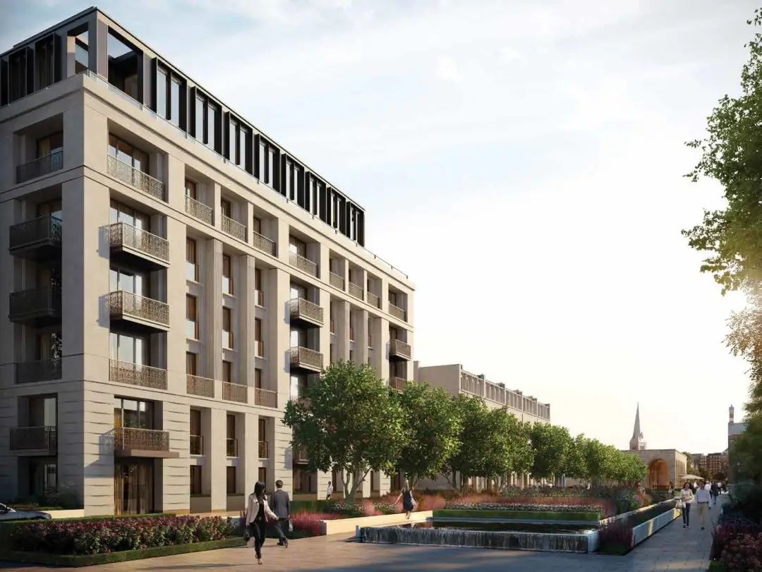 伦敦·切尔西将军官 Chelsea Barracks 外立面