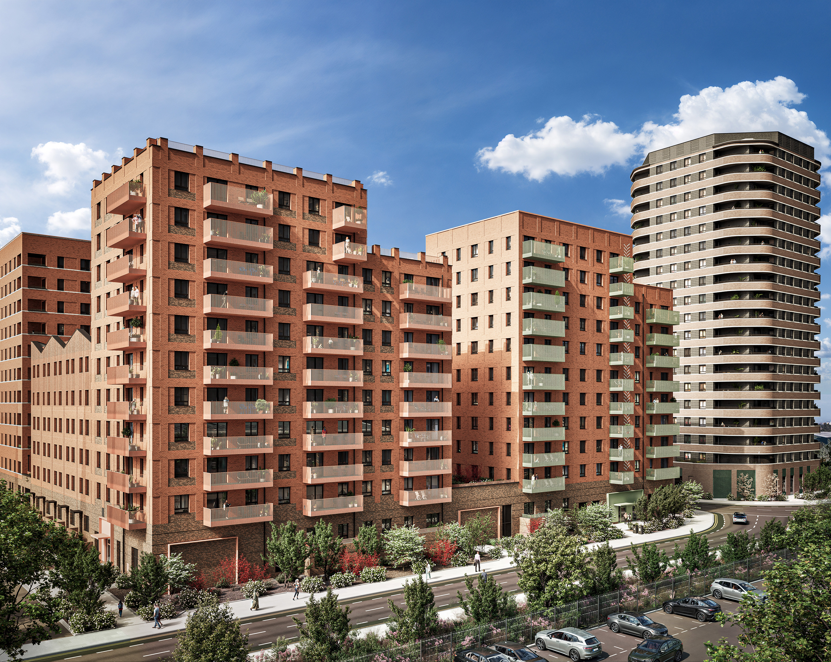 伦敦·Dagenham Green 外立面