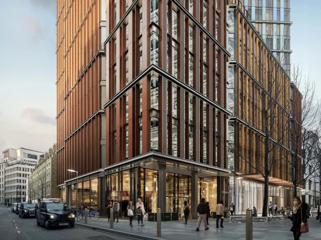 伦敦·荣冠豪庭 One Crown Place 外立面