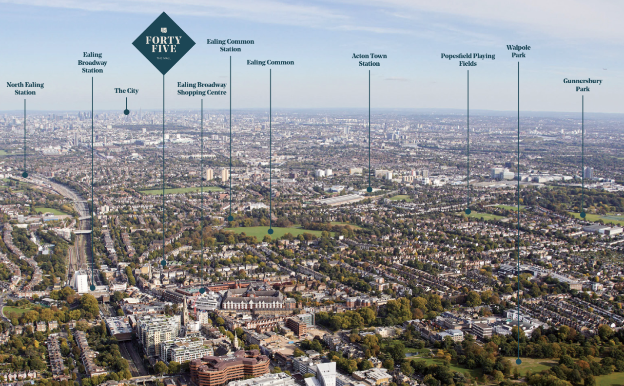 伦敦·45号公馆 45 The Mall 交通配套