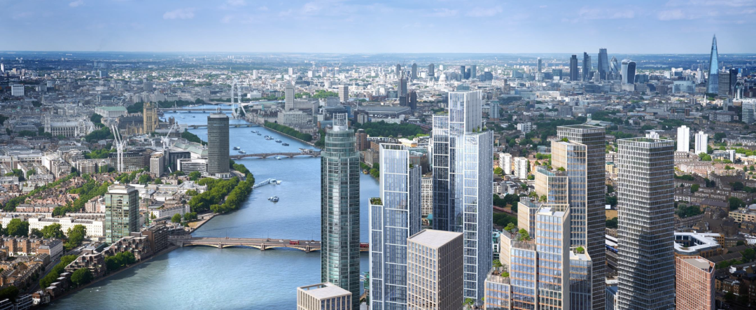 伦敦·泰晤士河一号 Thames City 外立面