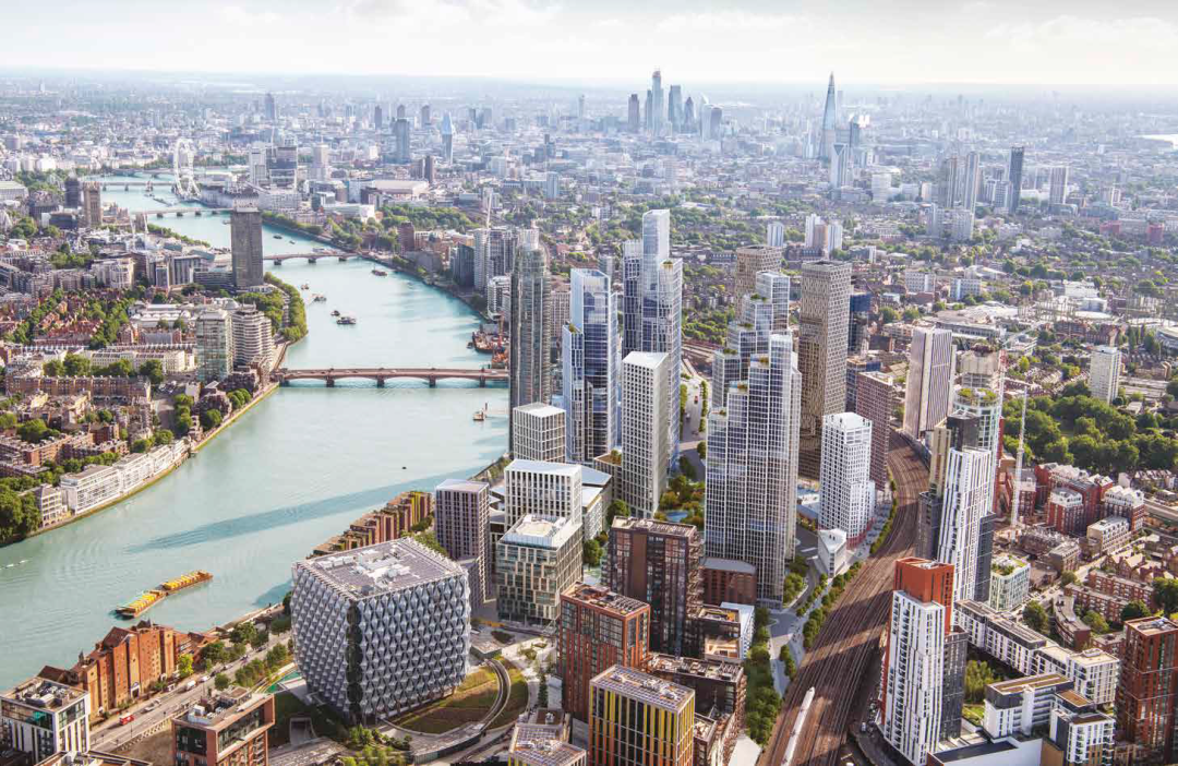 伦敦·泰晤士河一号 Thames City 外立面