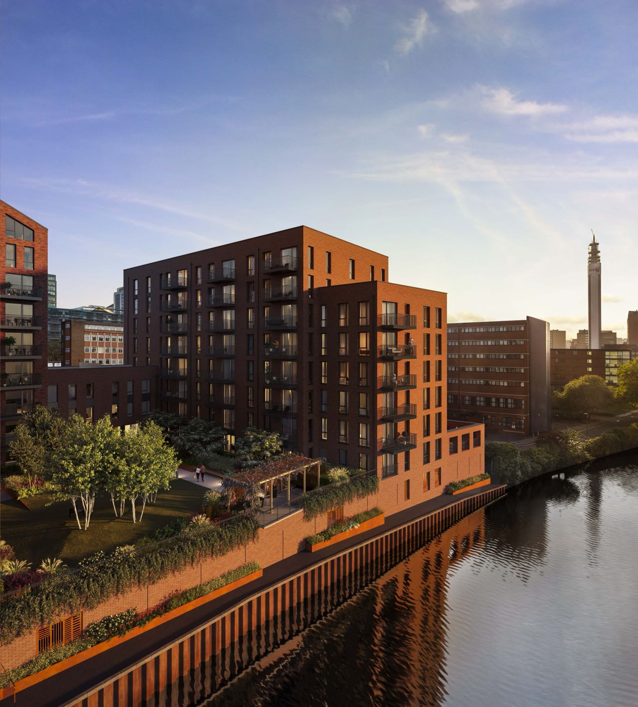 伯明翰·雪山名居 Snow Hill Wharf 外立面