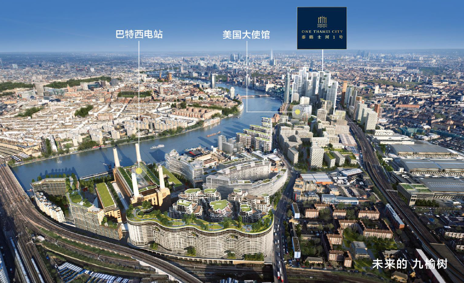 伦敦·泰晤士河一号 Thames City 外立面