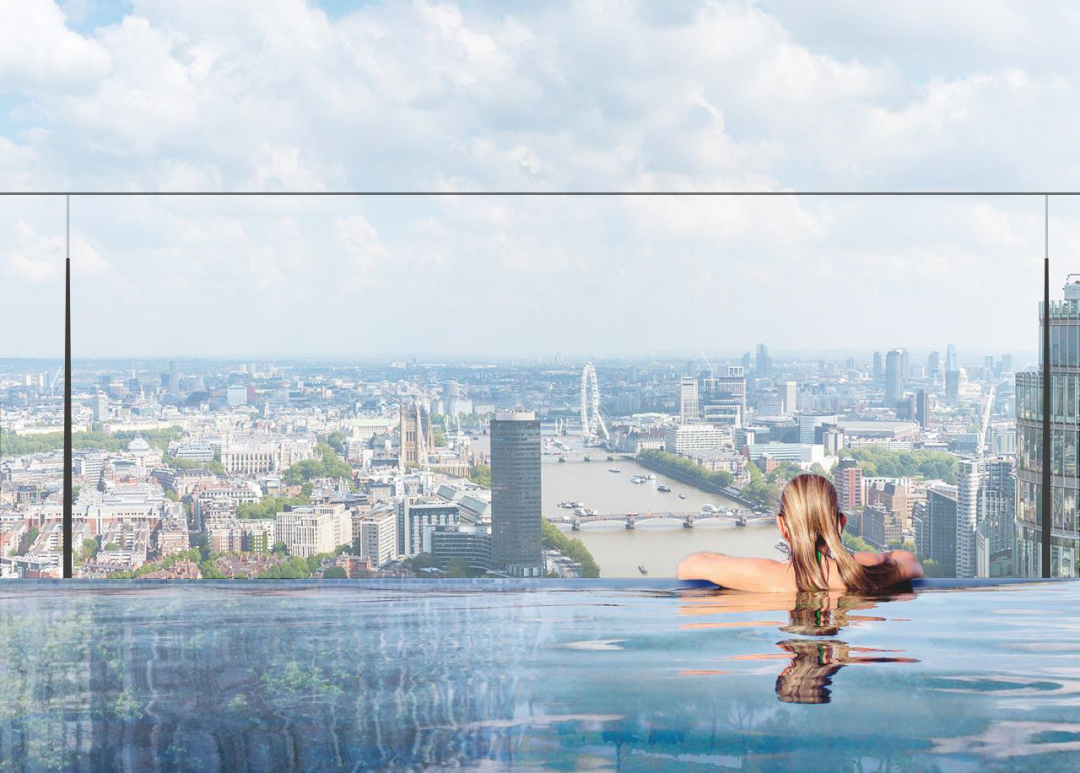 伦敦·泰晤士河一号 Thames City 外立面