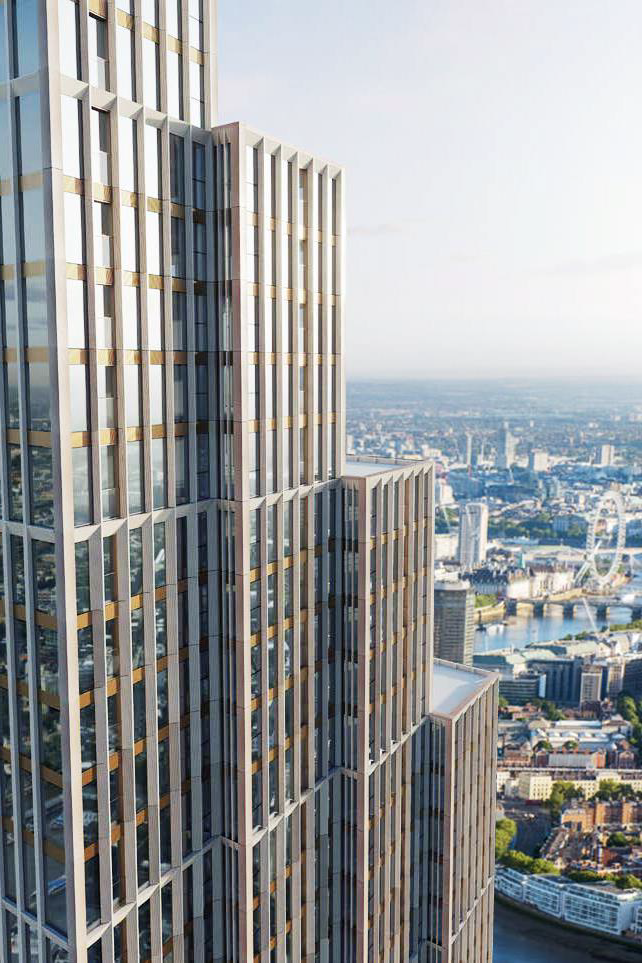 伦敦·泰晤士河一号 Thames City 外立面