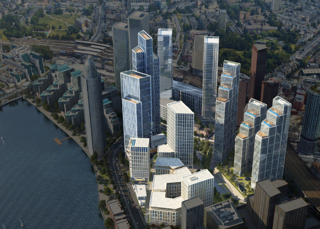 伦敦·泰晤士河一号 Thames City 外立面