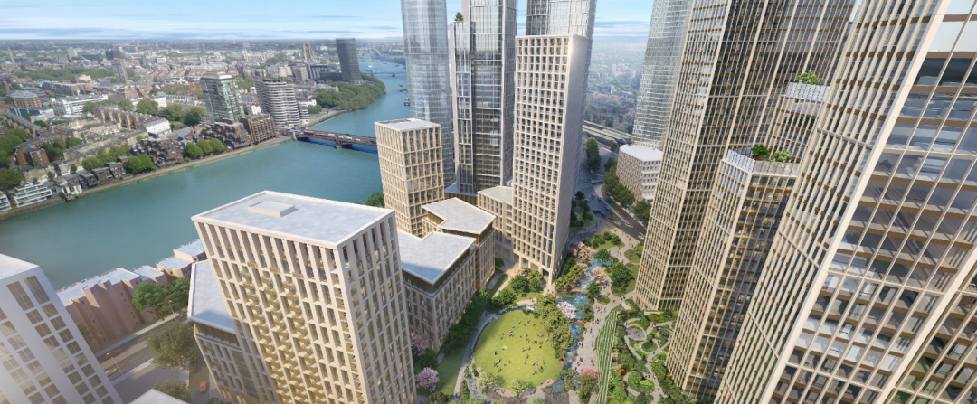 伦敦·泰晤士河一号 Thames City 外立面