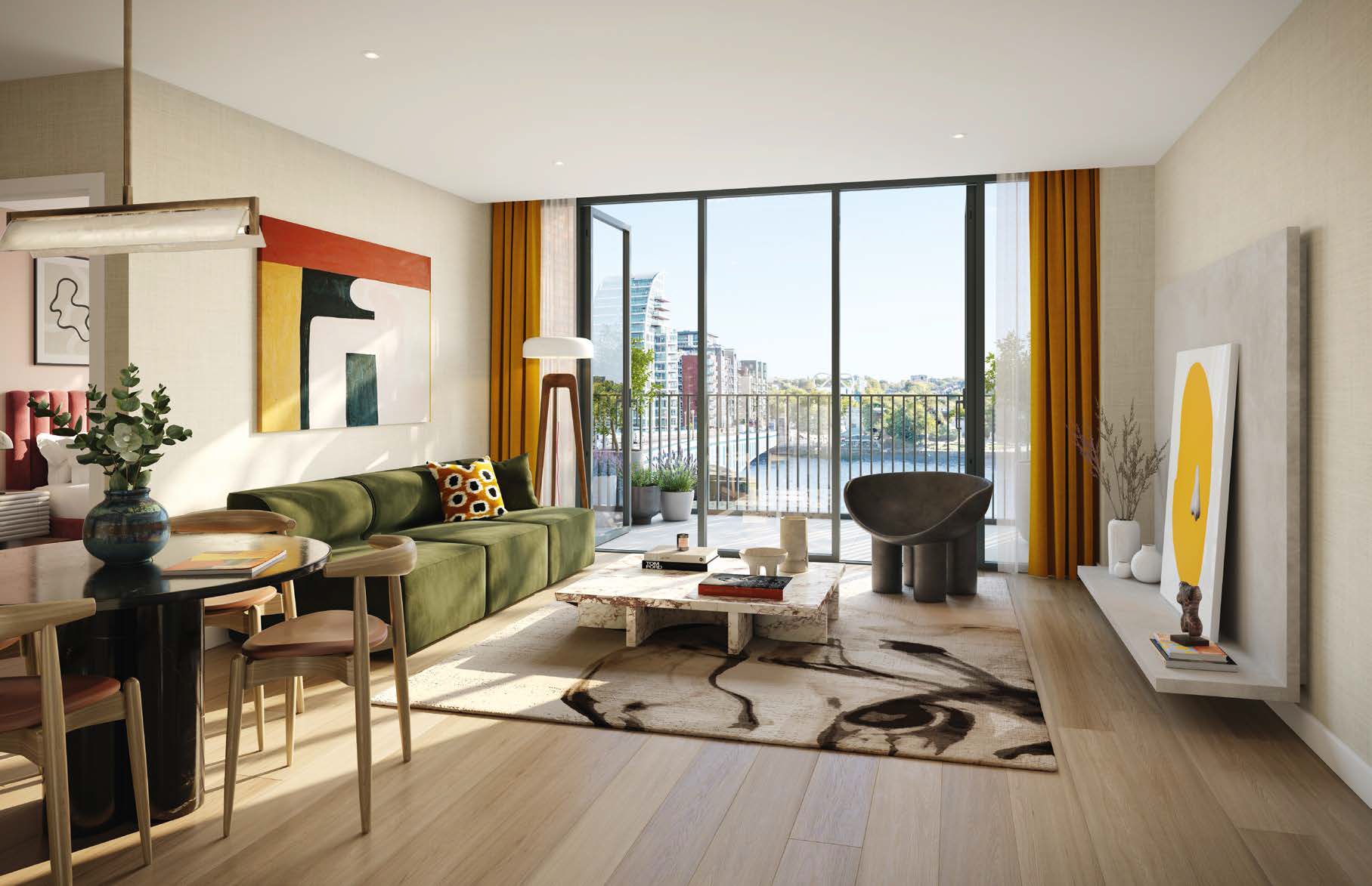 伦敦·Hurlingham Waterfront 样板间