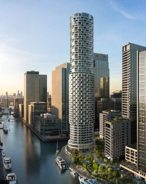 伦敦·万铂豪景 One Park Drive 外立面