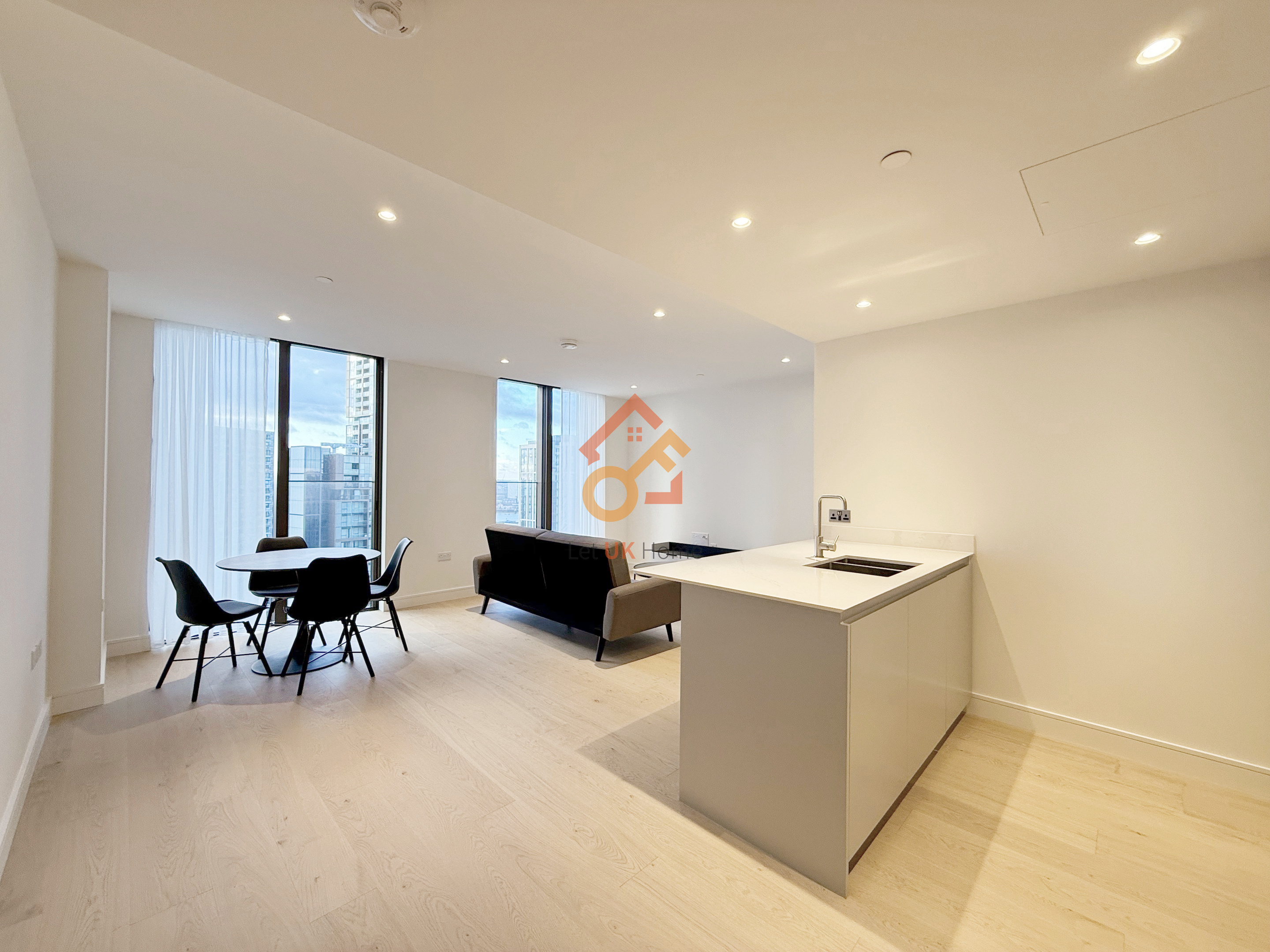 伦敦金丝雀码头•1房•Harcourt Tower 房源图片