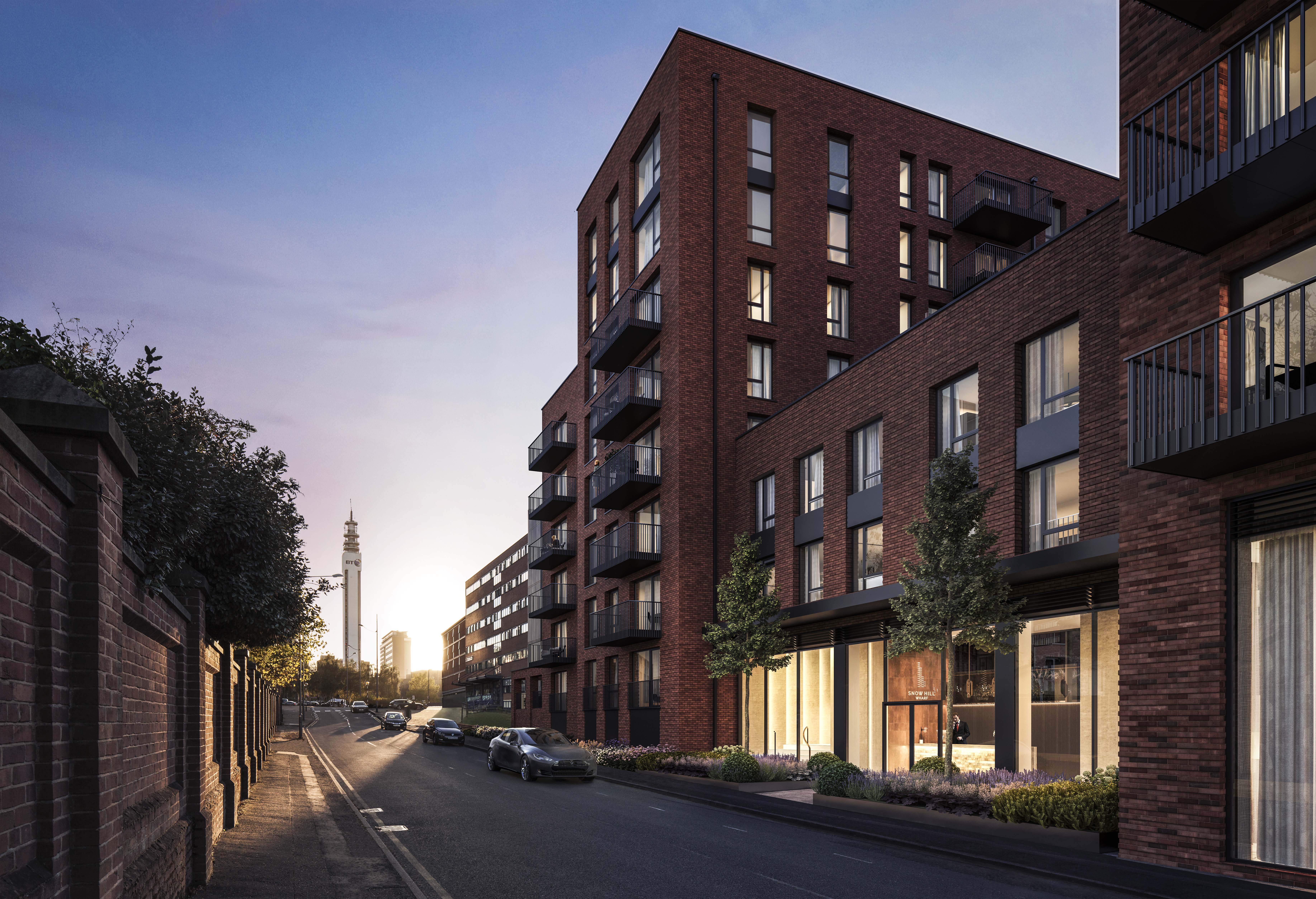 伯明翰·雪山名居 Snow Hill Wharf 外立面