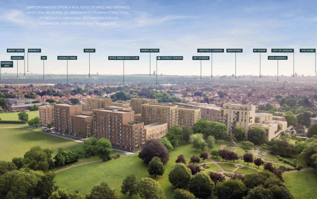伦敦·兰普顿公馆 Lampton Parkside 外立面