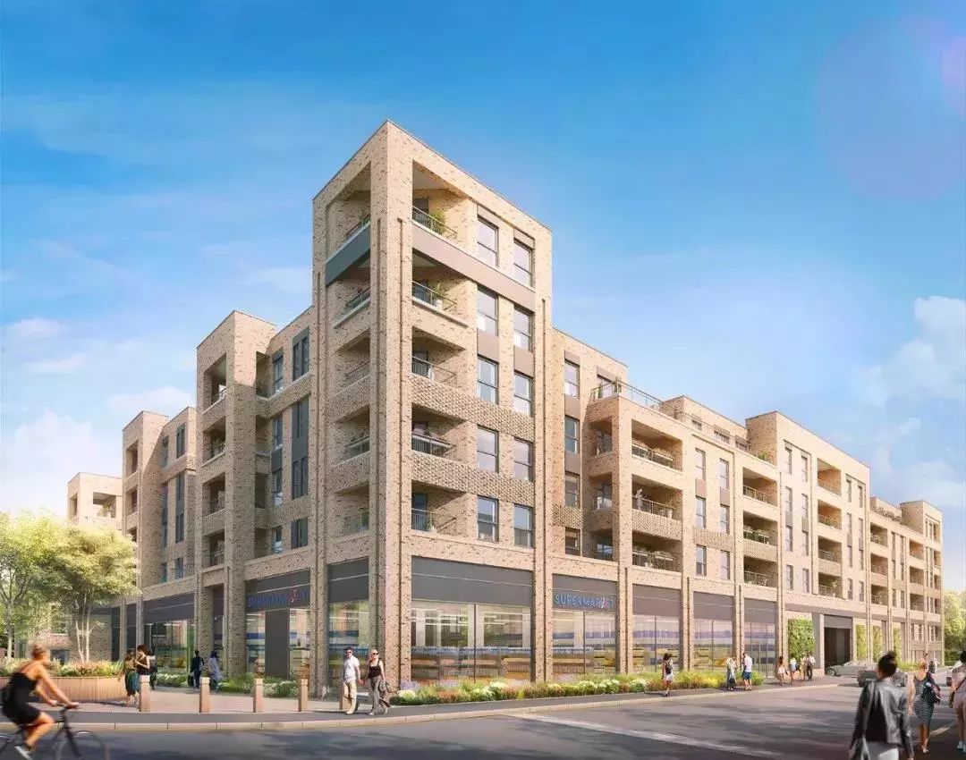 伦敦·萨顿米尔庄园 New Mill Quarter 外立面