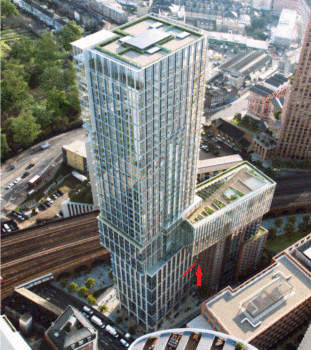 伦敦·达马克大厦-九榆树 DAMAC Tower Nine Elms 外立面
